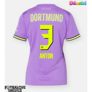 Borussia Dortmund Waldemar Anton #3 Dámské Alternativní Dres 2026-27 Krátký Rukáv Borussia Dortmund Waldemar Anton #3 Dámské Alternativní Dres 2026-27 Krátký Rukáv